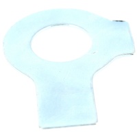Frein d'Écrous Équerre à Aileron Acier Zingué Blanc DIN 463