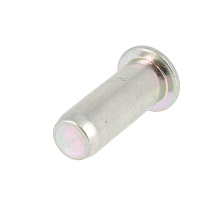 Écrou Noyé RIVKLE® en Acier Zingué à Fût Cylindrique Lisse Borgne (Tête Plate)