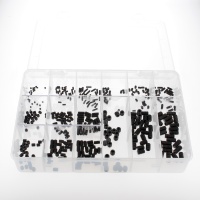 Coffret d'assortiments de STHC Bout Plat Acier 14.9 Noir Din 913