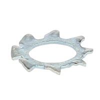 Rondelle Dentée Acier Zingué Blanc Din 6797A