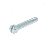 Vis à Tête Cylindrique Bombée UNC Zingué Blanc